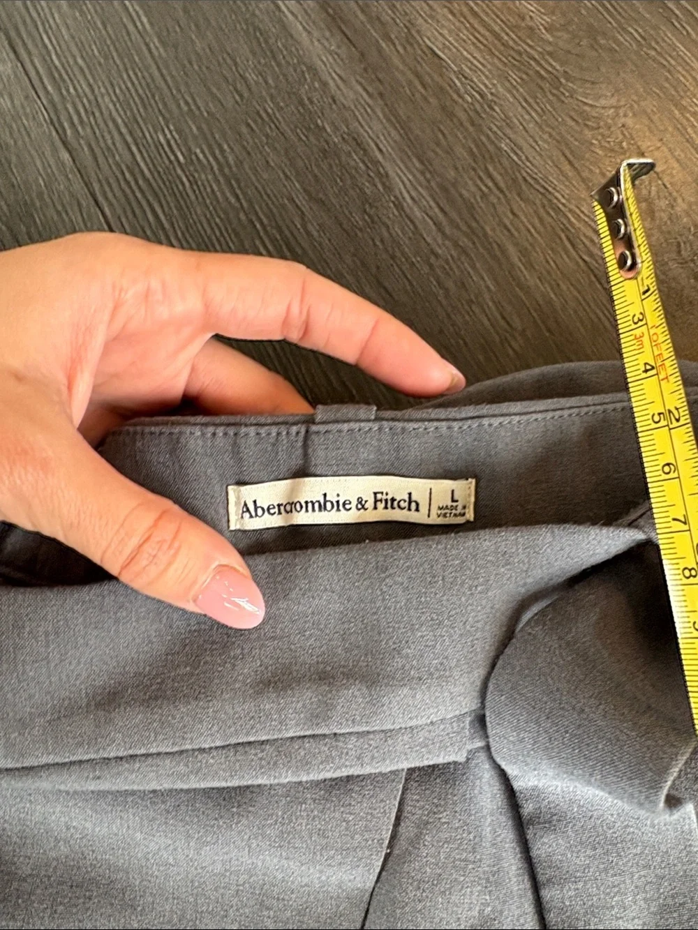ABERCROMBIE & FITCH grey mini skort belted large